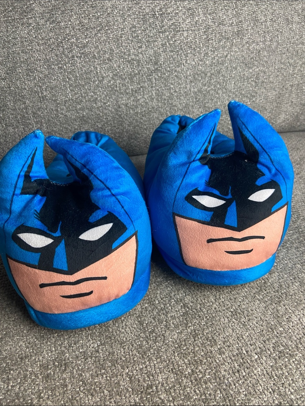 Adults Blue Batman One-Piece Slippers size M-L